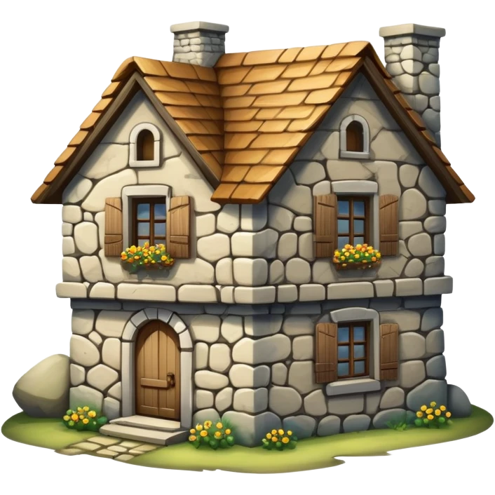 Country house emoji