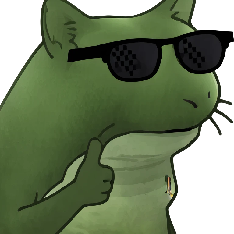 Cat with sunglasses emoji