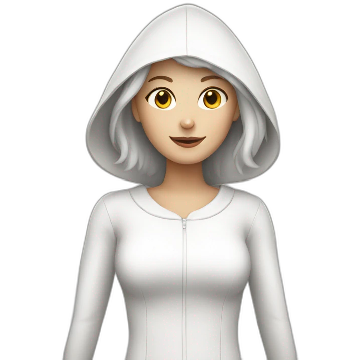White Female wearing rabbit costume emoji