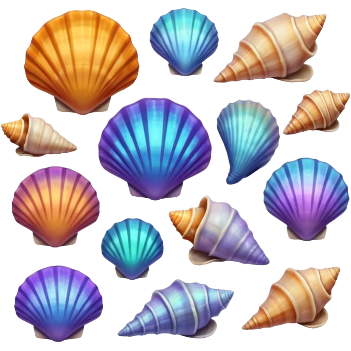 Sea shells emoji