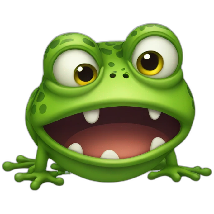 Angry frog emoji