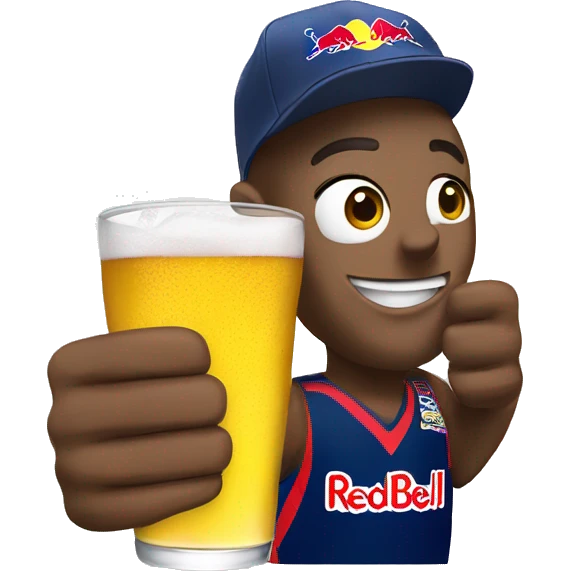 Cheers with redbull energy emoji