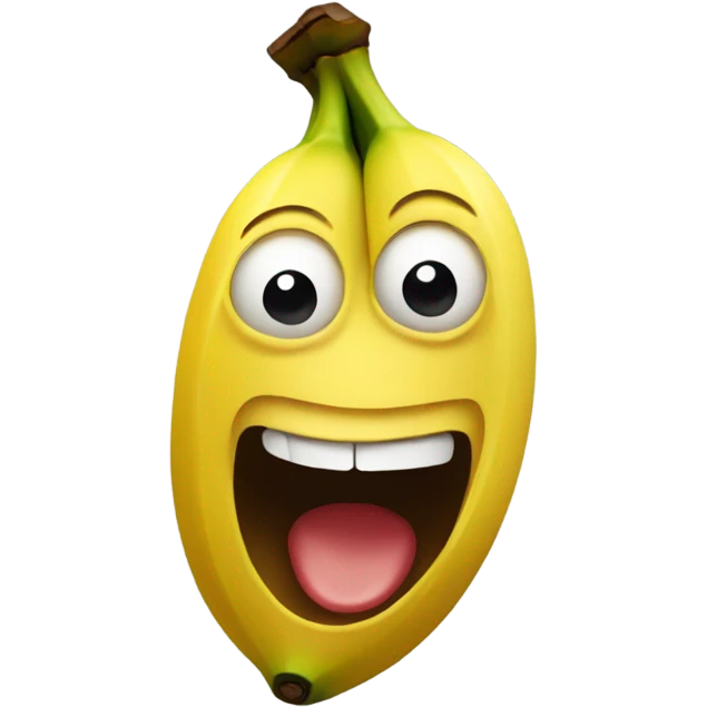 Talking banana emoji