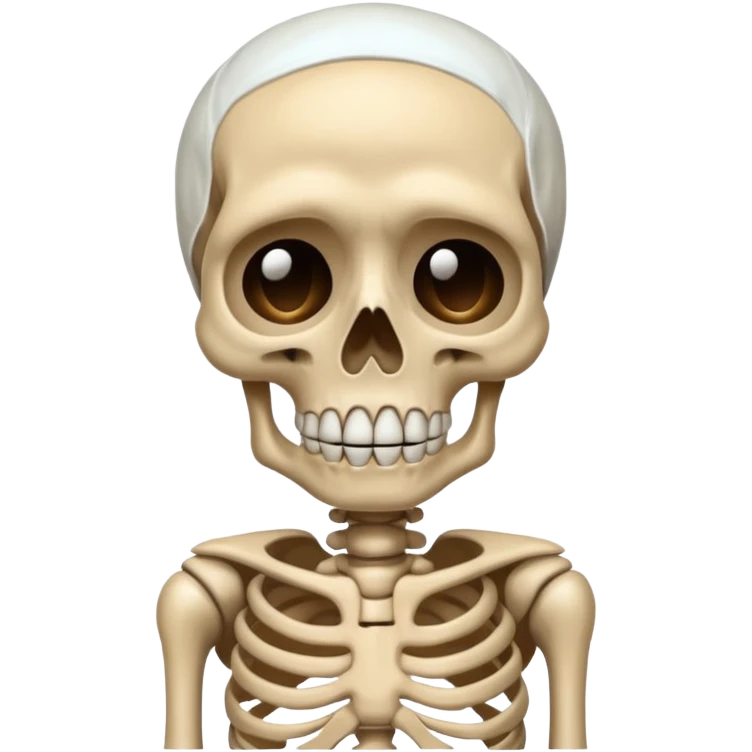 Squelette qui pleure emoji