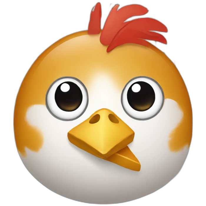 Planning calendar month with chicken head emoji