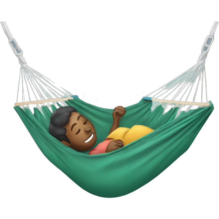 a person id a hammock emoji