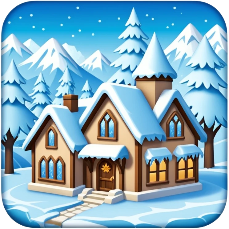 frozen houses emoji