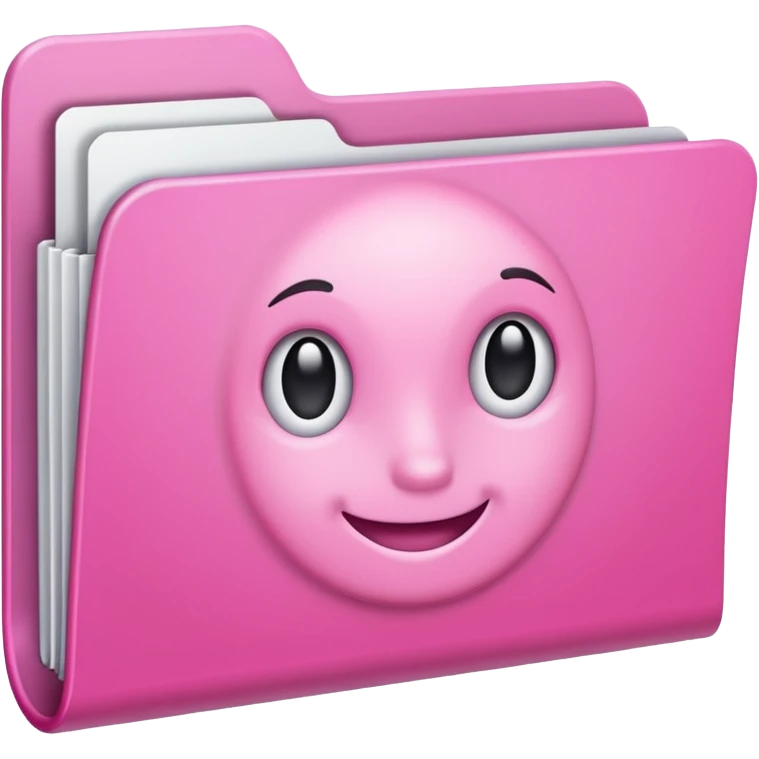 light pale Pink Folder Front emoji