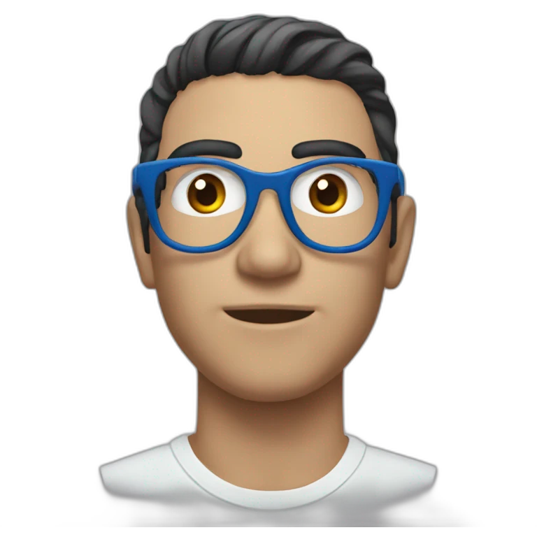 chico moreno ojos azules emoji