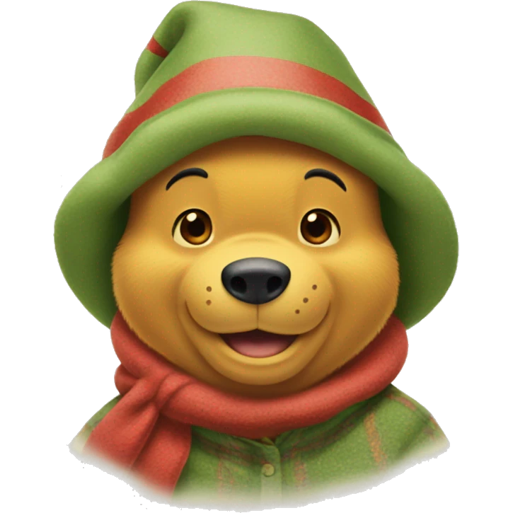Christmas Winnie the Pooh  emoji