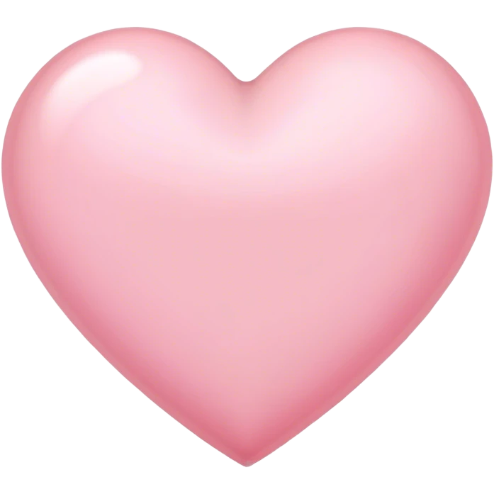 Light pink heart emoji