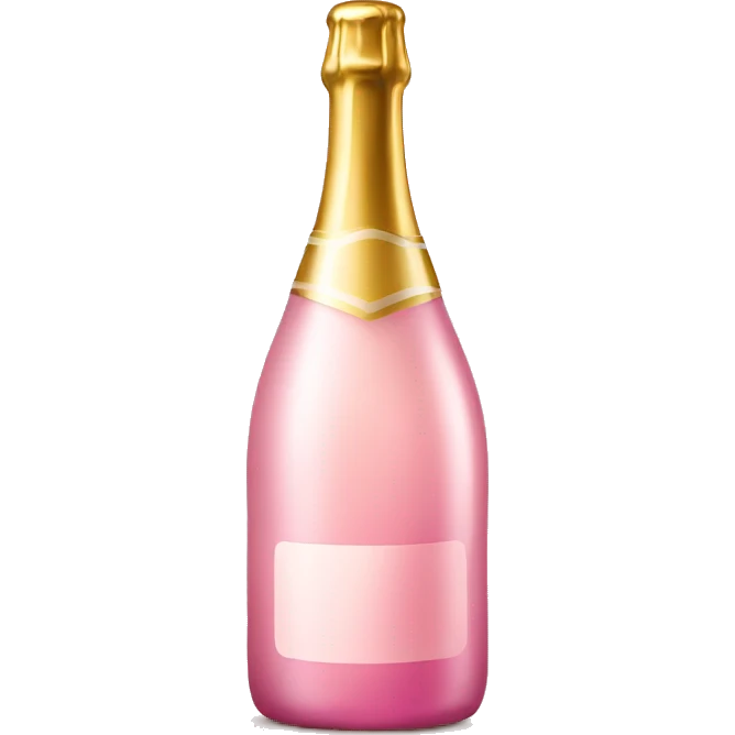 champagner bottle pink emoji