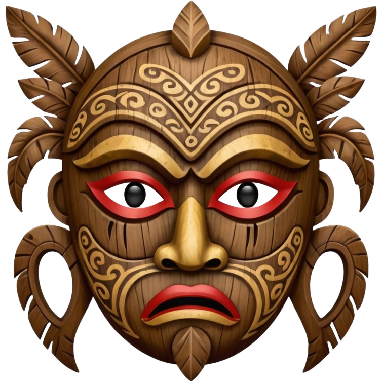 Pacific Island Carved Mask emoji