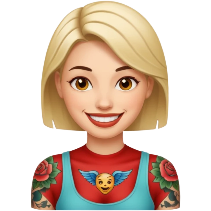 a tatoo woman emoji