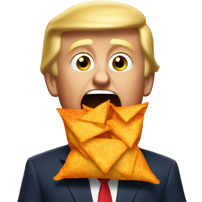 trump eat doritos emoji