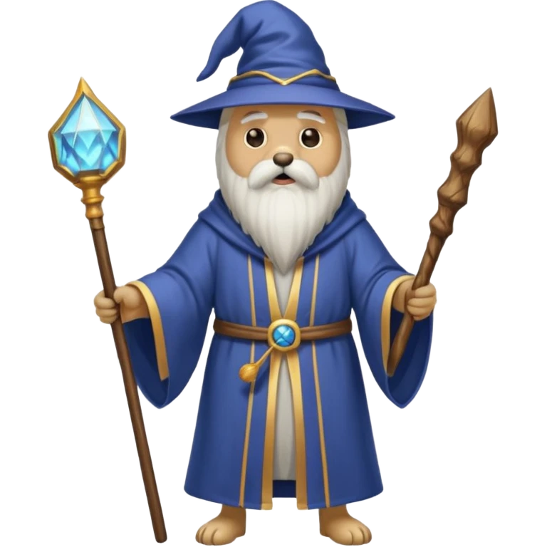 Dog wizard emoji
