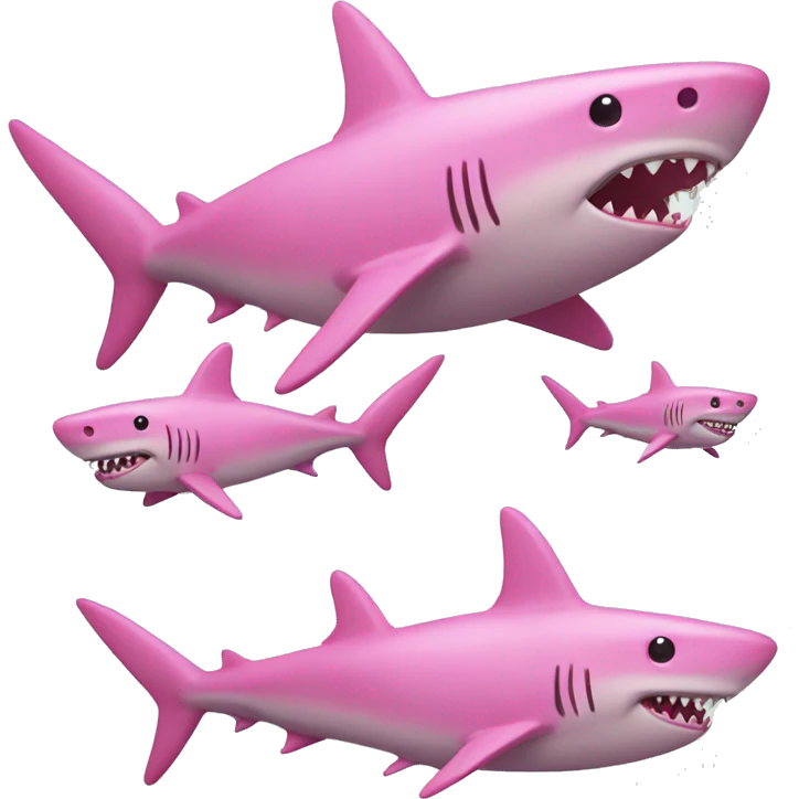 Pink shark  emoji
