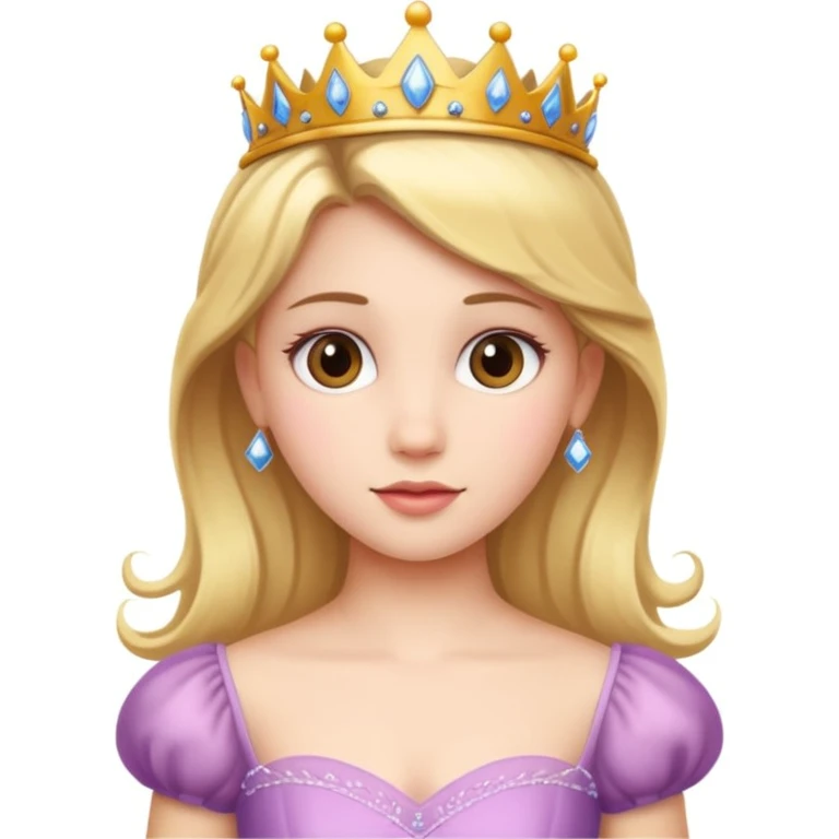 girls in a princess dress emoji