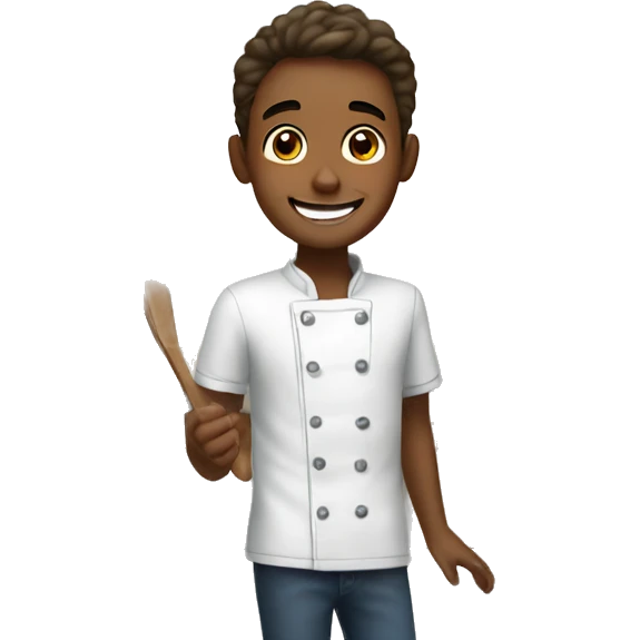 happy boy in the kitchen love emojis emoji