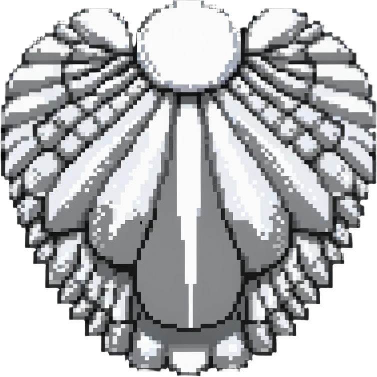 Clam with shiny pearl inside, open seashell revealing pearl treasure emoji