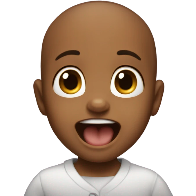 Really really really super happy baby emoji