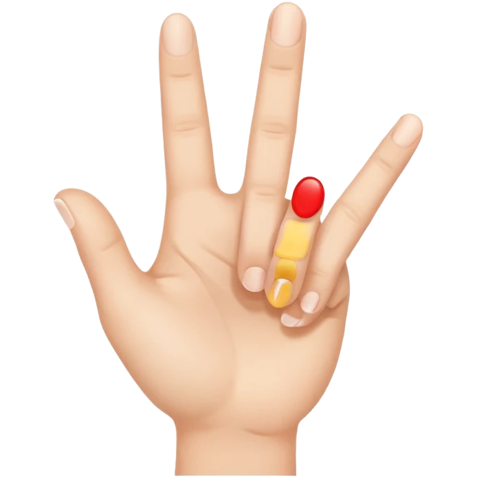 Three-finger salute emoji