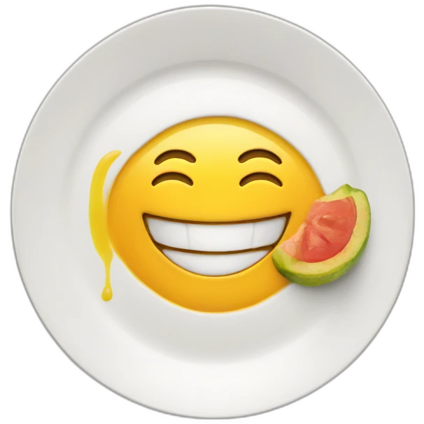 smile plate food emoji