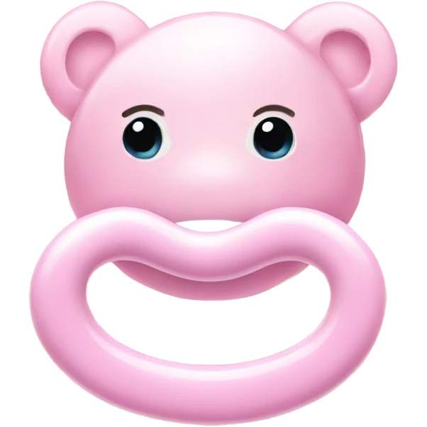 pastel pink pacifier emoji