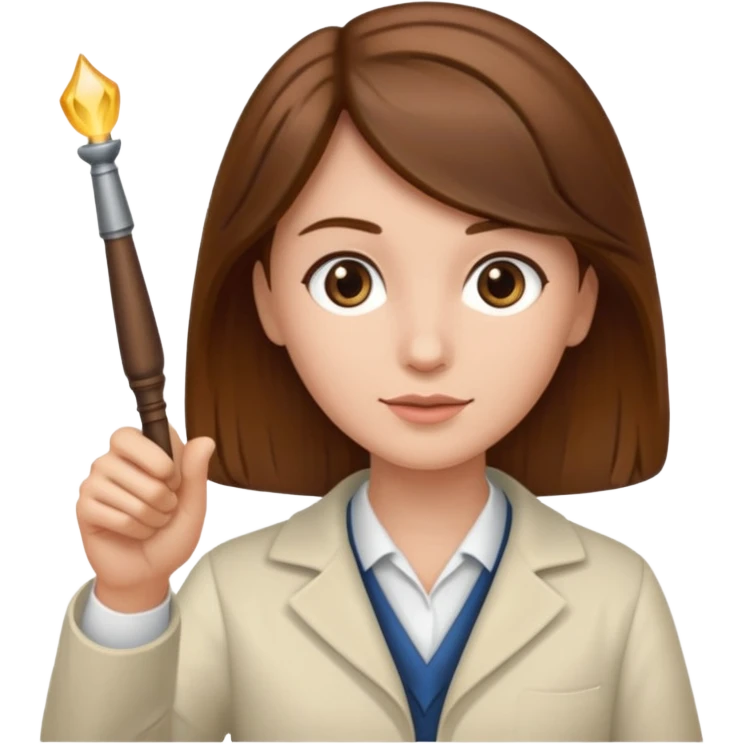 Docent with pointing wand emoji