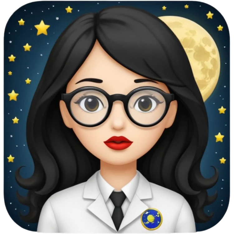 Genera emogis de 4 cuatro enfermeras de cabello negro largo, entre ellas que una tenga lentes y otra un lunar encima de los labios emoji