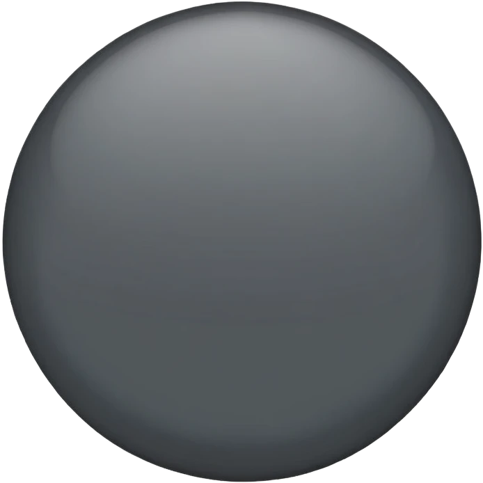 dark grey circle emoji