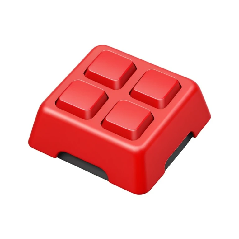 1 keycap with red background emoji