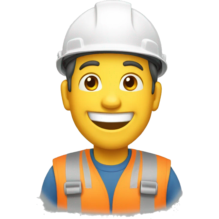 Builder laughing emoji