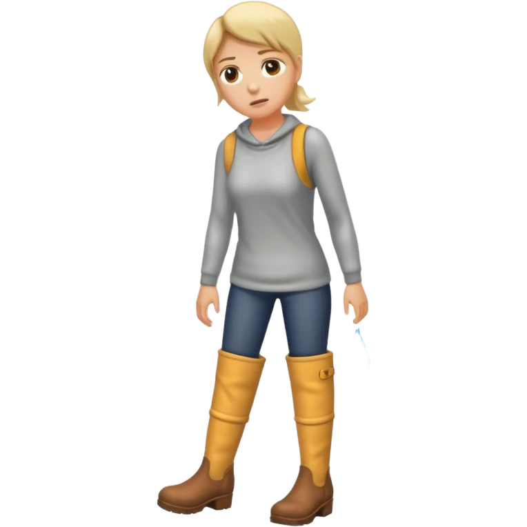 Long boots that is extremely humid and heat inside  emoji