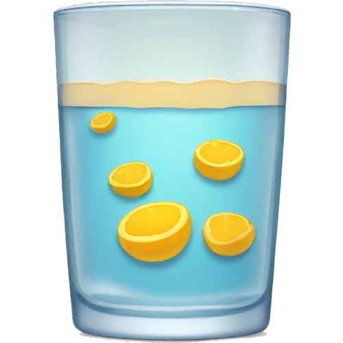 Glass half full emoji