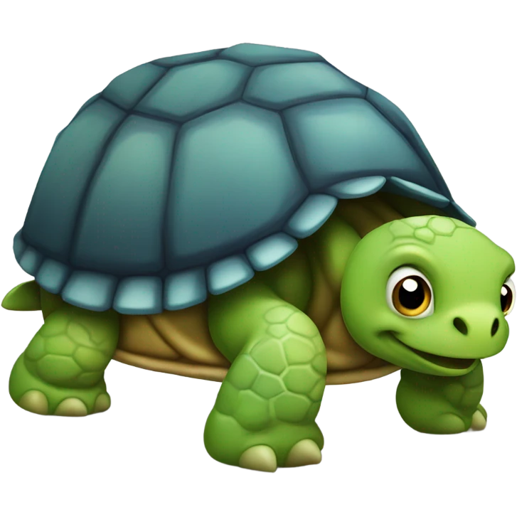 Turtle showing butt emoji