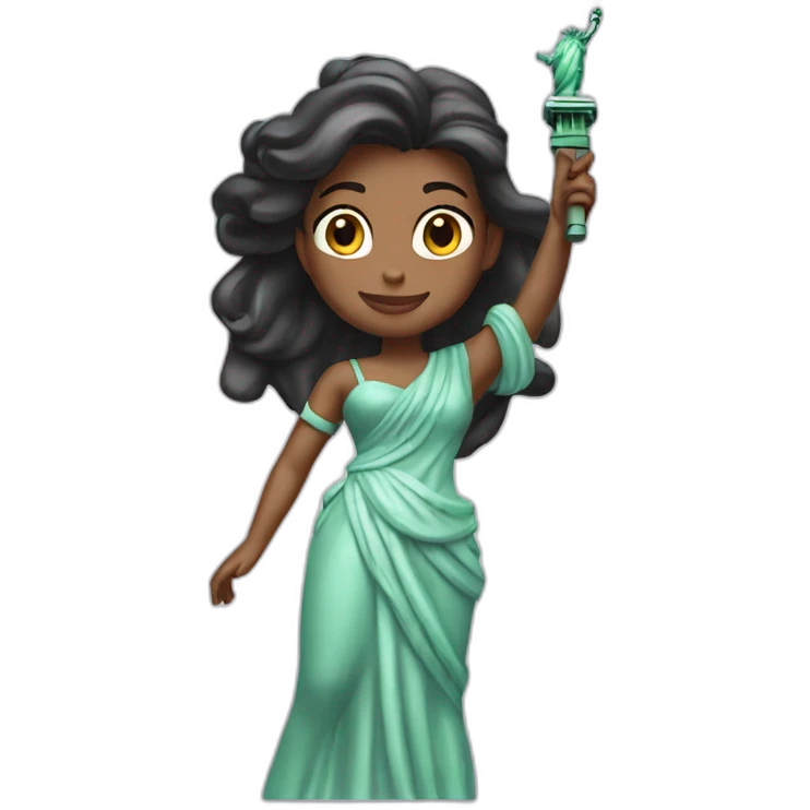 disney princess Statue of Liberty emoji