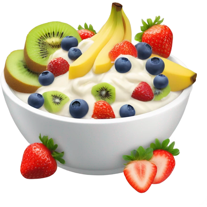 Yogurt bowl with fruit  emoji
