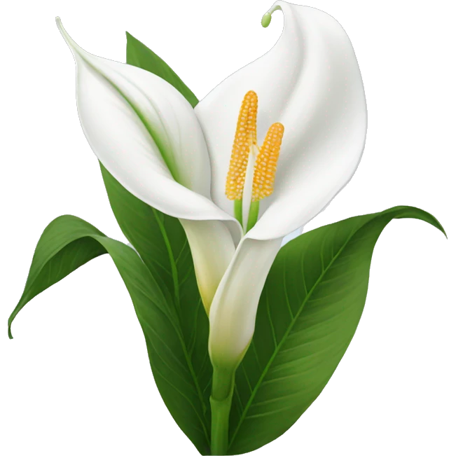 Peace lilies flower emoji