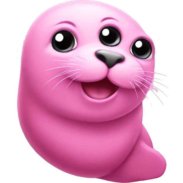 Pink seal emoji