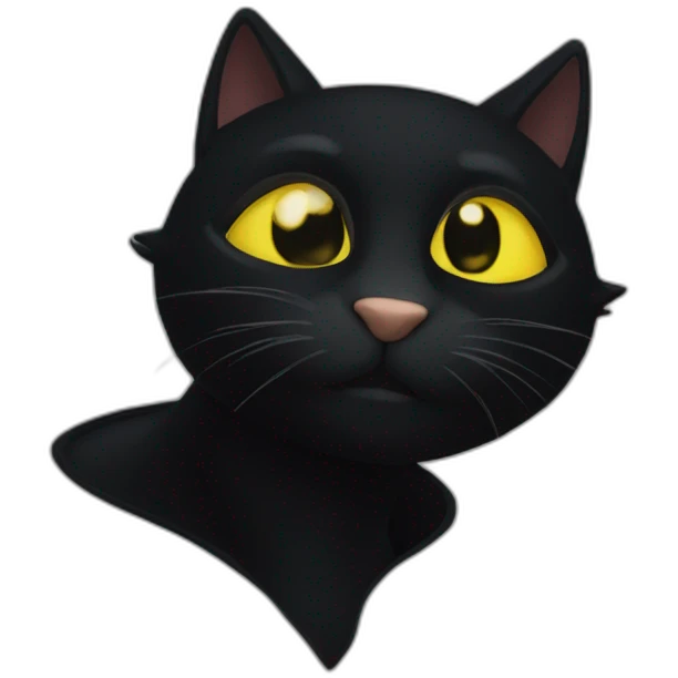 Chat noir emoji