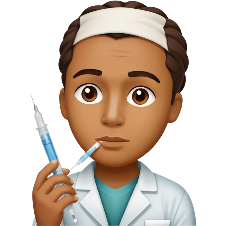 Charlie Parker with a syringe and a bandage emoji