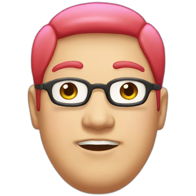 red-spectacles-fat-men-japanese-pinkhair emoji