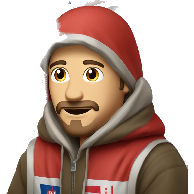 Guy with a czechia themed hodie emoji