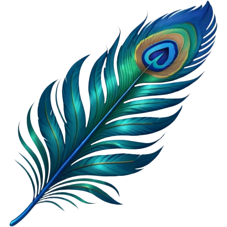 Peacock feather emoji