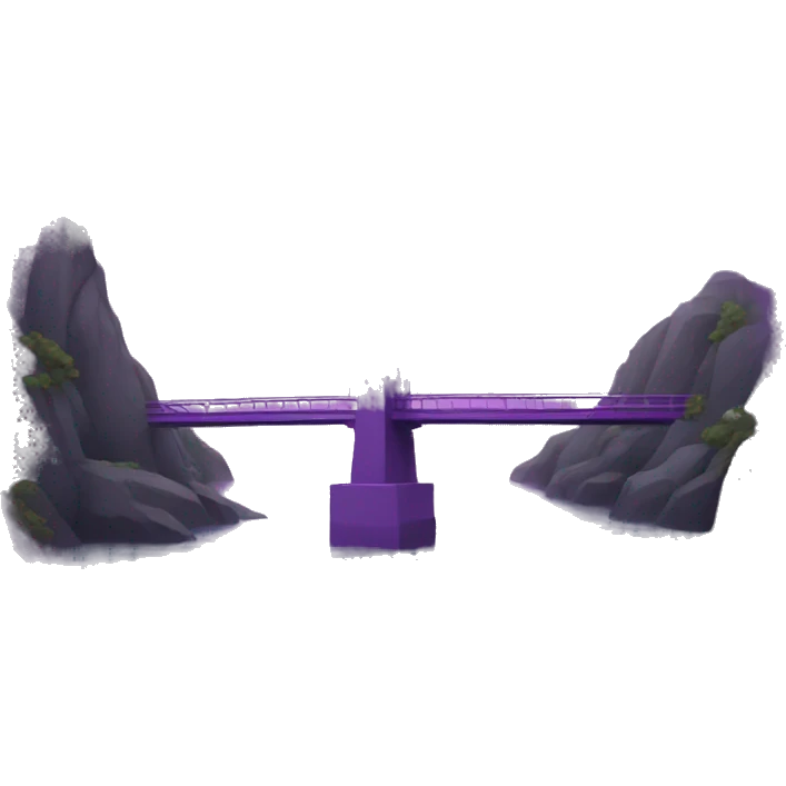 Purple bridge emoji