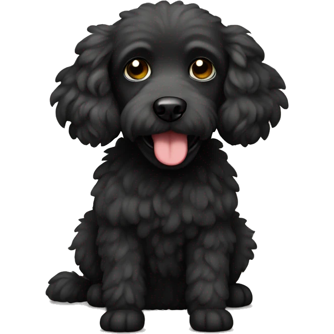 Schwarzer Pudel  emoji