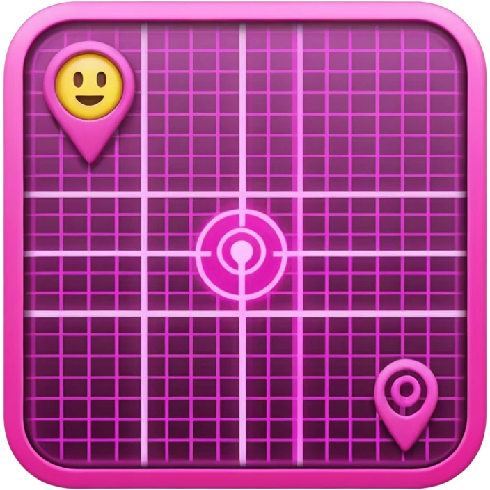 mix pink of a big gps map of the lines emoji