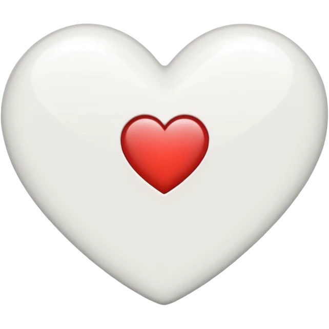 아이폰 화이트 하트 emoji