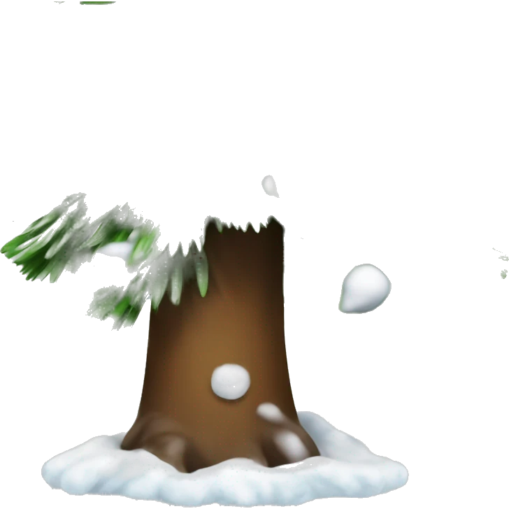 Tannenbaum mit Schnee  emoji